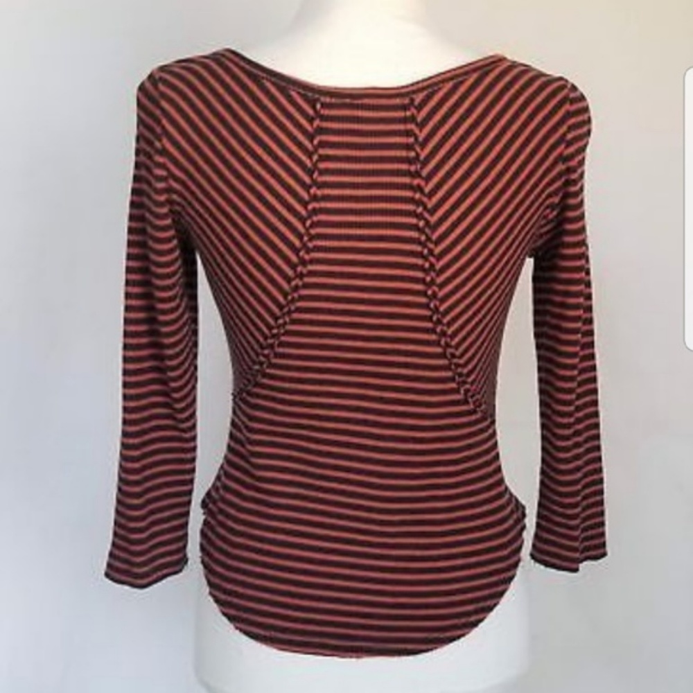 Free People Striped Thermal Stars and Stripes Top - Picture 3 of 5
